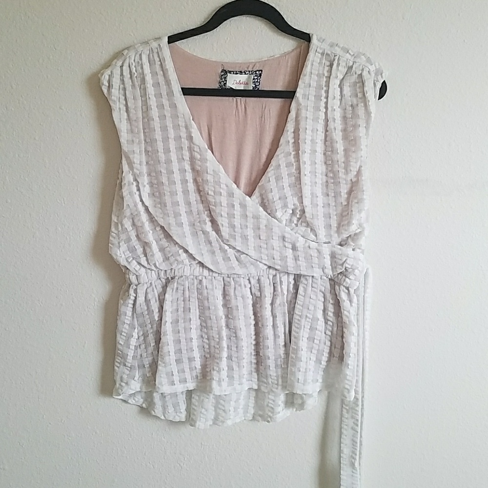 Anthro Wrap Top